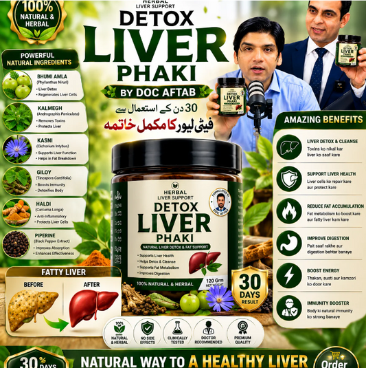 Detox Fatty-liver T 120Grm By Doc Aftab Recommend By World Best Doctor's