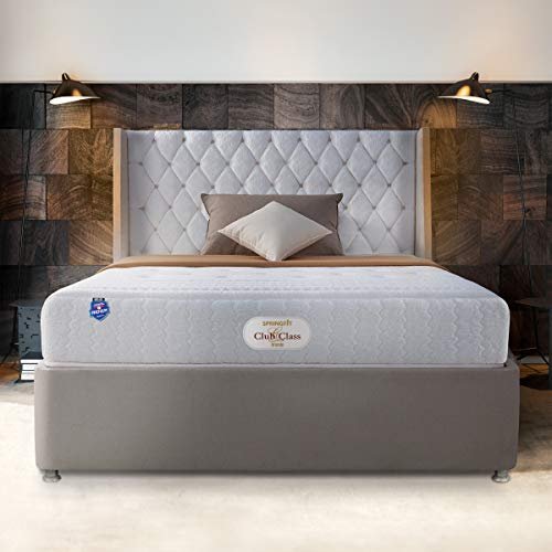 Springfit Club Class Grande 7 Layer Pocket Spring Latex Foams Soft Comfort Luxury Bed Mattresses 10 Inch- Mattress King Size Bed (84x72x10 Inch, Memory Foam Smart Mattress)